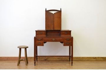 アンティーク家具　大正ロマン　古い洋館の上質なドレッサー(鏡台)