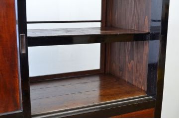 アンティーク家具　古民具・骨董　非常に珍しい　両面開き水屋箪笥(収納棚)