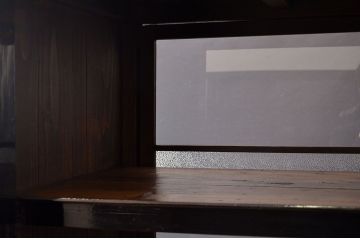 アンティーク家具　古民具・骨董　非常に珍しい　両面開き水屋箪笥(収納棚)