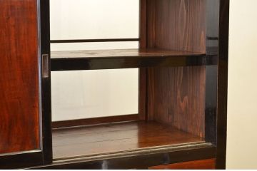 アンティーク家具　古民具・骨董　非常に珍しい　両面開き水屋箪笥(収納棚)