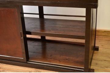 アンティーク家具　古民具・骨董　非常に珍しい　両面開き水屋箪笥(収納棚)
