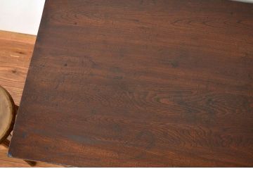 アンティーク家具　古い木のシンプルな平机(テーブル)