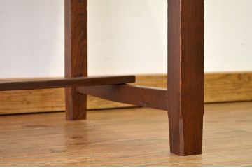 アンティーク家具　古い木のシンプルな平机(テーブル)