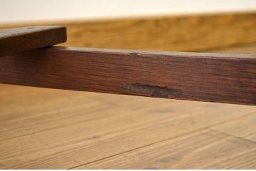 アンティーク家具　古い木のシンプルな平机(テーブル)