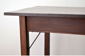 アンティーク家具　古い木のシンプルな平机(テーブル)