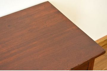 アンティーク家具　古い木のシンプルなアンティーク平机(テーブル)