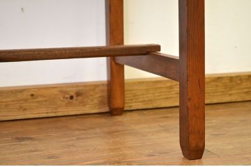 アンティーク家具　古い木のシンプルなアンティーク平机(テーブル)