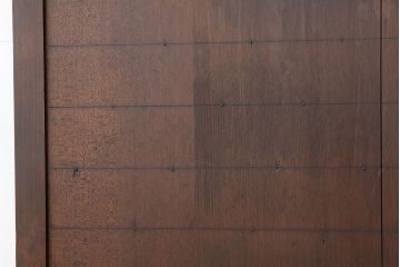 ★古民具・骨董　古い木の重厚な舞良戸2枚セット(引き戸・板戸)