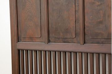 1960年頃古い木の上質な作りの格子戸2枚セット(引き戸)