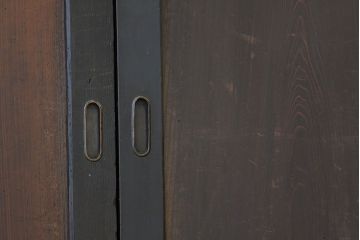 古民具・骨董　状態の良いシックな板戸4枚セット(引き戸・帯戸)