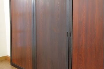 古民具・骨董　状態の良いシックな板戸4枚セット(引き戸・帯戸)