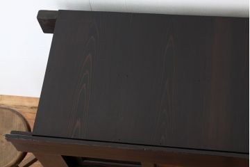 アンティーク家具　古民具・骨董　希少な黒柿の四尺水屋箪笥(サイドボード)