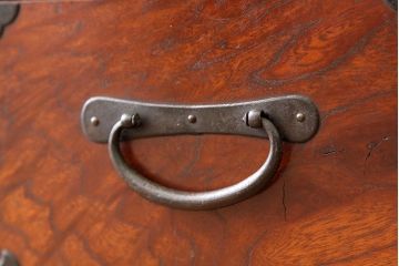 アンティーク家具　古民具・骨董　重厚な三方欅の上手帳場箪笥