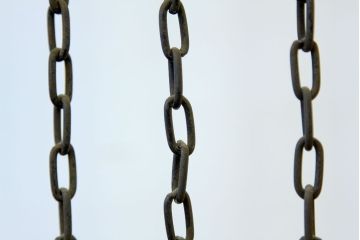 ★アンティーク　変わり型の鎖衝立て(セパレーター)