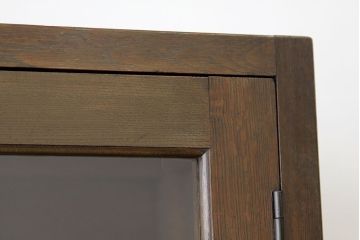 アンティーク家具　★アンティーク　スリムな縦型収納棚(本箱・食器棚)