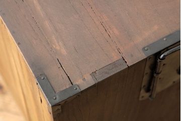 アンティーク家具　アンティーク　極太金具の時代箪笥ローボード