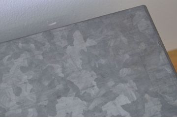 アンティーク家具　古い駄菓子屋の3連ブリキガラスケース