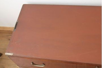 アンティーク家具　アンティーク　漆の綺麗な前欅重ね衣装箪笥(チェスト)