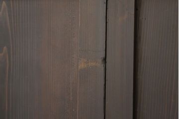 古民具・骨董　重厚な格子帯戸3枚セット(2)(引き戸・板戸)