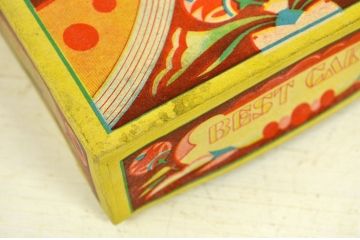 アンティーク雑貨　昭和初期!古い紙箱6個セット(菓子箱・看板)