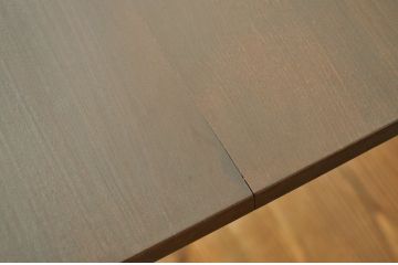 アンティーク家具　★アンティーク 天板無垢板の鉄脚テーブル?(作業台・アイアン)