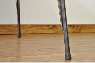 アンティーク家具　★アンティーク 天板無垢板の鉄脚テーブル?(作業台・アイアン)