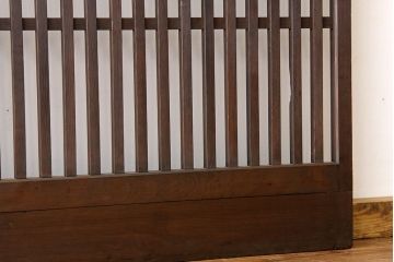 古民具・骨董　高さ212cmの大きな太格子戸2枚セット(引き戸・板戸)