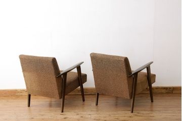 レトロ家具　★1960年代レトロなシングルソファ2脚セット