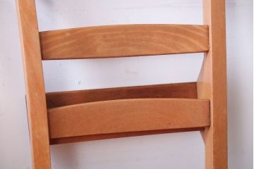 アンティーク家具　イギリスアンティーク　ビーチ材のチャーチチェア2脚セット(チャペルチェア)