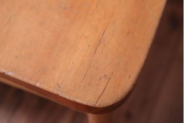 アンティーク家具　イギリスアンティーク　ビーチ材のチャーチチェア2脚セット(チャペルチェア)