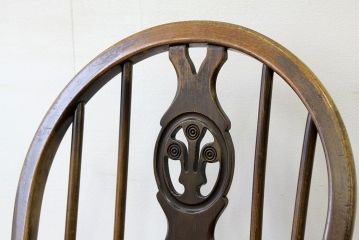 アンティーク家具　アンティーク　アーコールスティックバックチェア2脚セット(椅子)(シスルバックチェア)