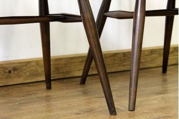 アンティーク家具　アンティーク　アーコールスティックバックチェア2脚セット(椅子)(シスルバックチェア)
