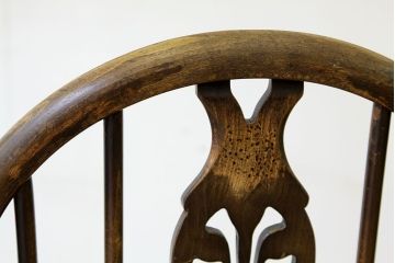 アンティーク家具　アンティーク　アーコールスティックバックチェア2脚セット(椅子)(シスルバックチェア)