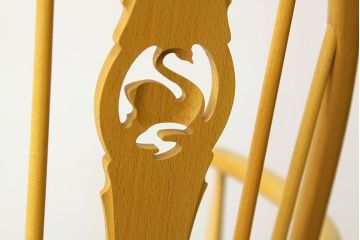 アンティーク雑貨　アンティーク　アーコールスワンアームチェア(クエーカーチェア)