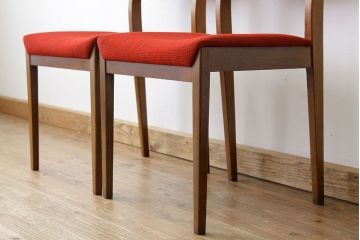 ヴィンテージ家具　北欧ミッドセンチュリー G-PLAN ダイニングチェア2脚セット(椅子、イス、チェア、北欧ビンテージ)