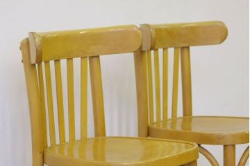 アンティーク家具　 アンティーク　DREVOUNIA社　小ぶりでおしゃれなベントウッドチェア2脚セット(トーネットチェア)(2)