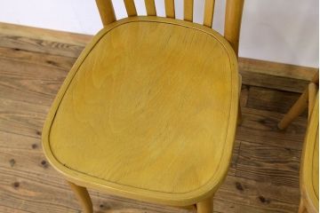 アンティーク家具　 アンティーク　DREVOUNIA社　小ぶりでおしゃれなベントウッドチェア2脚セット(トーネットチェア)(2)