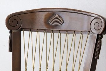 ヴィンテージ家具　イギリスビンテージ　1980年頃無垢材ダイニングチェア2脚セット