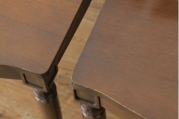 ヴィンテージ家具　イギリスビンテージ　1980年頃無垢材ダイニングチェア2脚セット