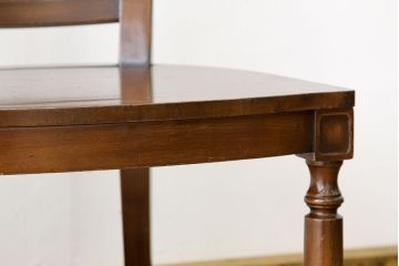 ヴィンテージ家具　イギリスビンテージ　1980年頃無垢材ダイニングチェア2脚セット