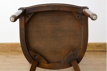 ヴィンテージ家具　イギリスビンテージ　1980年頃無垢材ダイニングチェア2脚セット