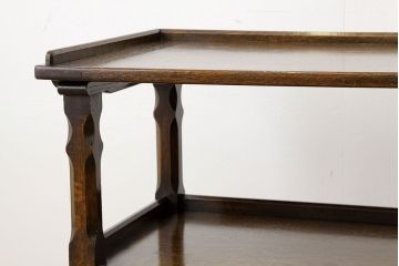 アンティーク家具　イギリスアンティーク　オーク材小振りなテーブルベンチ(作業台、長椅子)(モンクスベンチ、モンクスチェア)