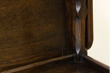 アンティーク家具　イギリスアンティーク　オーク材小振りなテーブルベンチ(作業台、長椅子)(モンクスベンチ、モンクスチェア)