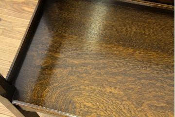 アンティーク家具　イギリスアンティーク　オーク材小振りなテーブルベンチ(作業台、長椅子)(モンクスベンチ、モンクスチェア)