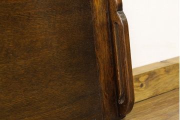 アンティーク家具　イギリスアンティーク　オーク材小振りなテーブルベンチ(作業台、長椅子)(モンクスベンチ、モンクスチェア)
