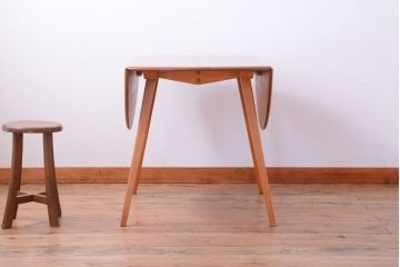 アンティーク家具　イギリスERCOL(アーコール)　ウィンザーシリーズ　ドロップリーフテーブル(バタフライテーブル)(3)