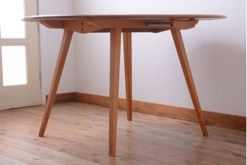 アンティーク家具　イギリスERCOL(アーコール)　ウィンザーシリーズ　ドロップリーフテーブル(バタフライテーブル)(3)