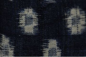 アンティーク雑貨　○古い木綿着物　5点(絣古布材料)