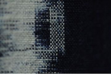 アンティーク雑貨　○古い木綿着物　5点(絣古布材料)