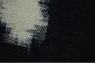 アンティーク雑貨　○古い木綿着物　5点(絣古布材料)